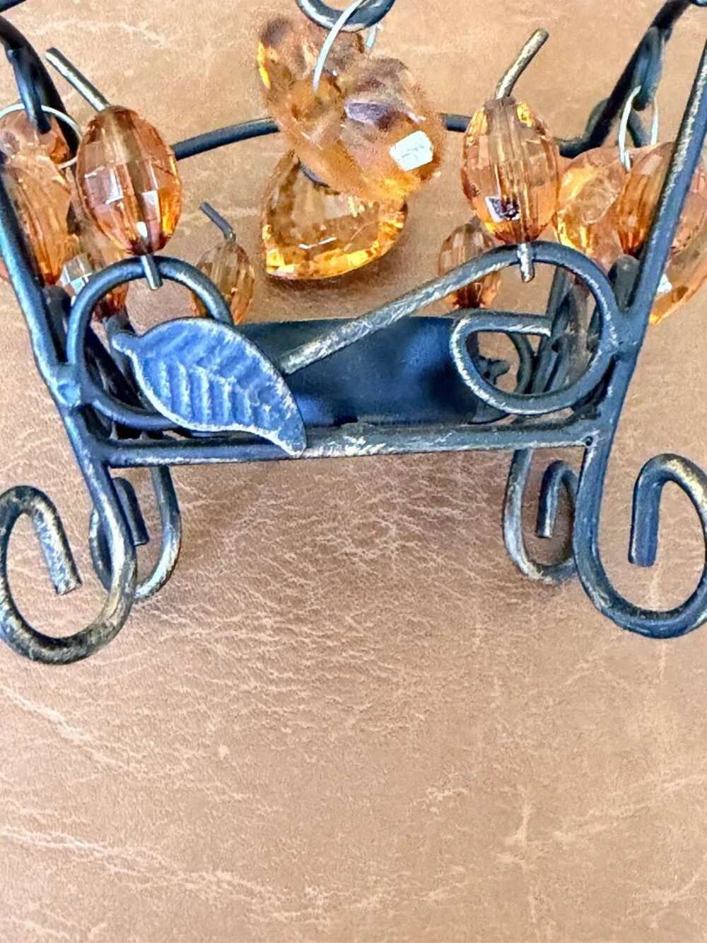 Lot of 3 Wrought Iron Tea Light Candle Holder